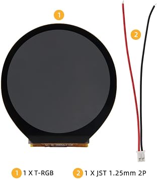 LILYGO T-RGB ESP32-S3 2.1 inch Oval Display ST7701S LCD Touch Screen ESP32-S3R8 TTGO Development Board