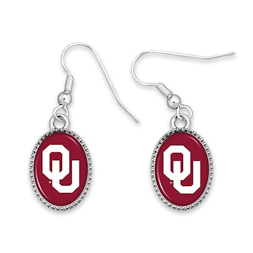 Oklahoma Sooners Kennedy Earrings Jewelry Gift Licensed OU