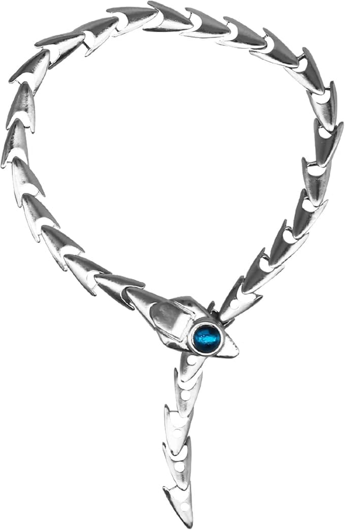 Pulsera de serpentina de plata ajustable, pulsera de serpiente retro, pulsera de serpiente, pulsera para mujeres y niñas (plata), S, Metal, Aleación