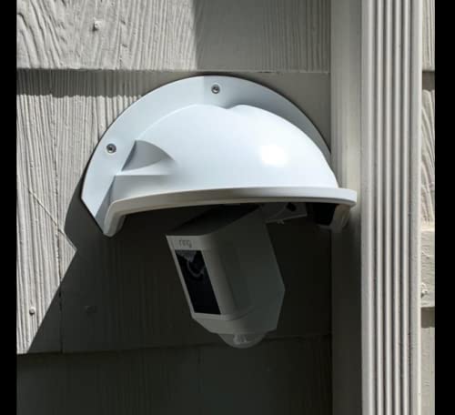 Image of Universal Sun Rain Shade Camera Cover Shield for Hikvision /CP Plus /Godrej /Qubo /MI /Realme /Honeywell /Trueview Dome & Bullet Outdoor Camera - White