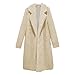Autunno Lungo Cappotto Invernale Donna Cappotto In Pelliccia Sintetica Donna Caldo Signore Giacca In Pelliccia Teddy Femminile Cappotto In Peluche Teddy Outwear - senza tasche kaki,M
