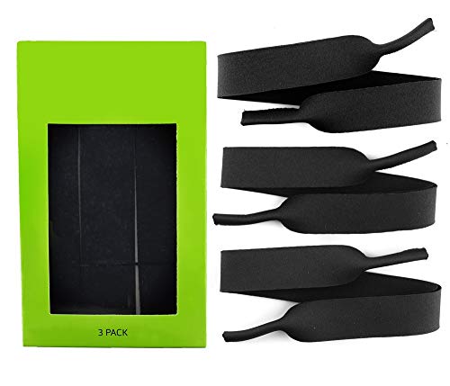 HANGIT, Sports Sunglasses Strap Elastic Neoprene Eyeglasses Safety Eyewear Band Retainer - Pack