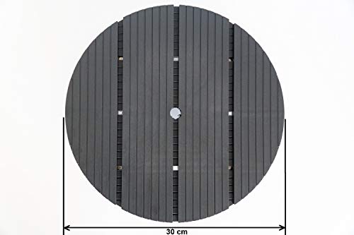 HRB WPC plantenroller, weerbestendig, 80 kg draagkracht, rolplank, planten, bloempotonderzetter voor binnen en buiten… - Afbeelding 3