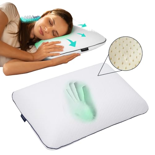 Memory Foam Kissen Coolux - Ergonomische Nackenstütze 64x40x11cm 2-seitig 2-seitige Härte Kissen