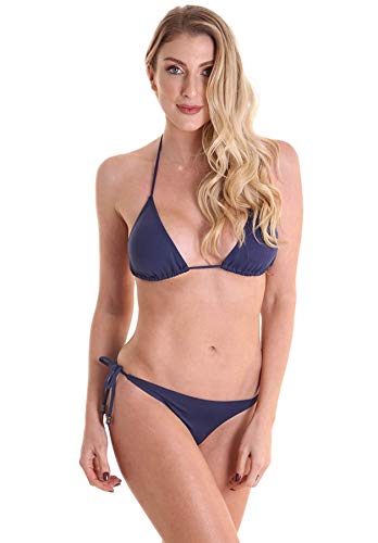 Calcinha Biquíni Avulso Lacinho Liso - Azul Marinho - GG