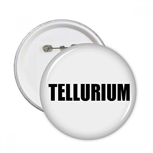 Badge Tellure bouton badge rond chimie décoration vêtements multicolore