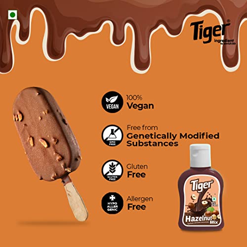 Image of TIGER Hazelnut Milkshake Mix 20Ml, Vegetarian