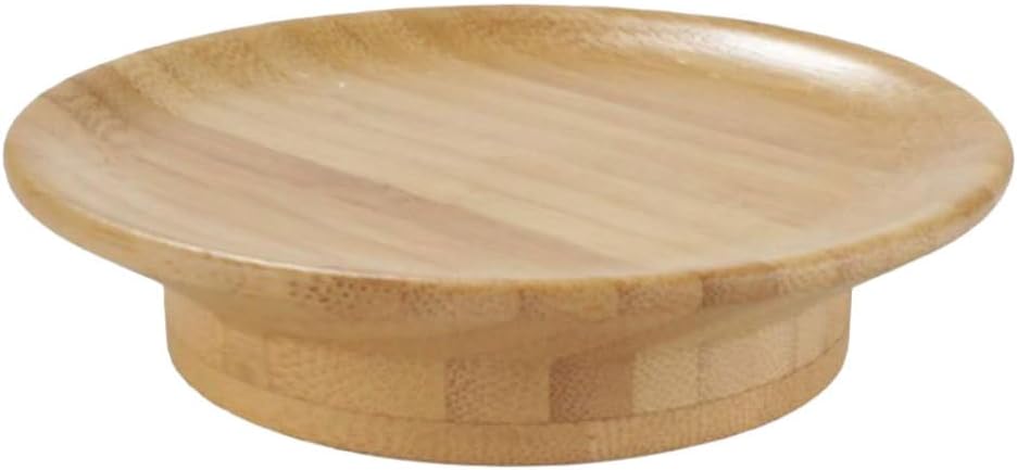 Cabilock Bamboo Lid and Coaster 3.94 Inch Glass Cup Lid with Spill Protection and Debris Prevention Multipurpose Cover for Wine Glass Decor and Charcuterie Party Use