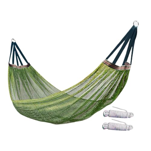 Hamac de camping, balançoire d'arbre d'extérieur avec filet, 260 x 130 cm, tissu respirant et...