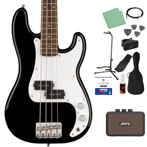 Amazon | Squier by Fender Mini Precision Bass ベース 初心者12点
