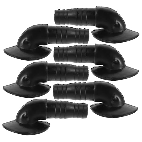 iplusmile 6PCS Air Conditioner Drain Hose Elbow Connector Adapter Flexible Ac Hose Fitting for Split Unit Drainage Pipe Joint Noise Reduction Water Pipe Joint for Moisture Protection