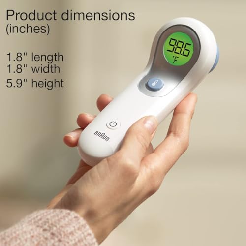 Braun Digital No-Touch Forehead Thermometer, 6.4 Ounce, White - image 8