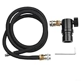 Regolatore d'aria per Mr For Gen2 con accoppiatore Foster e tubo remoto regolabile da 40 a 150 psi blocco torneo di uscita compatibile con serbatoi Slp nero (regolatore 2# con tubo nero)