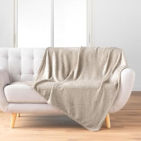 Plaid Nelia Taupe - Douceur d'Intérieur Cover