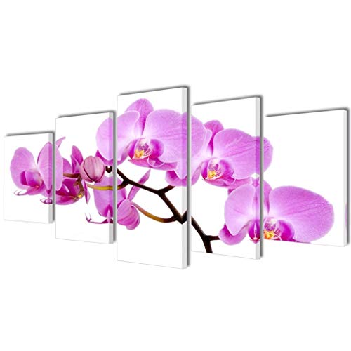 Impression moderne d'orchidée en grand format pour un salon zen et lumineux