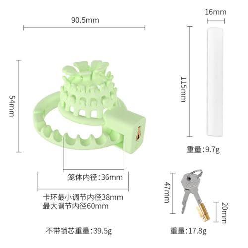 Men's Mesh Fitness Protection Accessory in Green, Adjustable Size A301 (S)