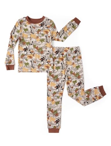 Image of PATPAT Toddler & Kids Pajama Sets with Bamboo Viscose, Snug Fit Pjs for Girls, All-Season Comfort Sleepwear, Ages 2-12 Years