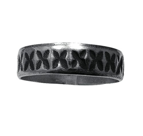 Bague en argent massif 925 avec anneau croix R001372 pour homme et femme