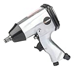 Hoteche 1/2' Air Impact Wrench | Single Hammer, 7000RPM, 330NM Max Torque, 3 x 1/4' Connectors, Color Box Package