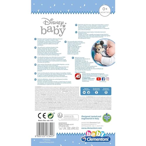 Clementoni 17345 Doudou Disney Baby Mickey Doudou et Peluches d’éveil et de Premier âge 100% Lavable en Machine et Plus - vue 4