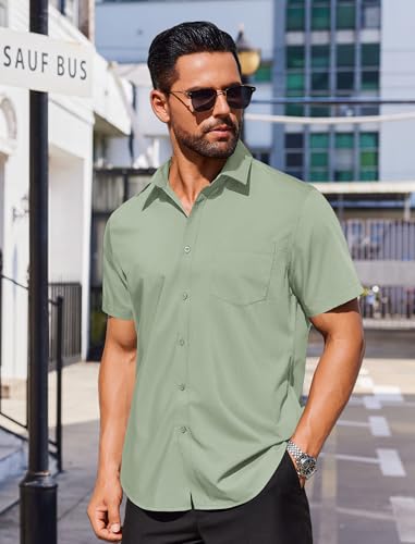 COOFANDY Mens Dress Shirts Soft Modal Business Casual Button Down Shirts Lightweight Spring Summer Shirts2