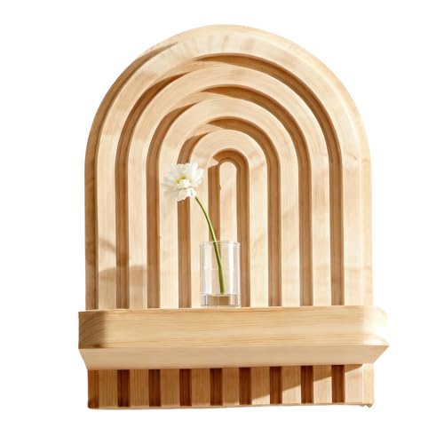 Estantes de Pared – Soporte Organizador Multifuncional – Estante Flotante de Madera para Libros, para Dormitorio, baño, Cocina, Descanso, meditación, Plantas, Maceta, Libros, Marcos de Fotos