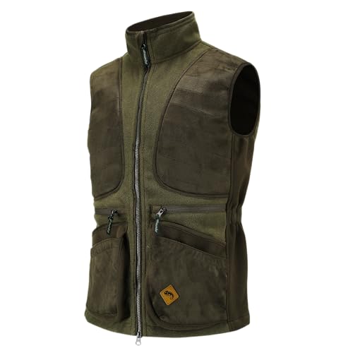 Full mundur Jagdweste Fleece Schießweste atmungsaktive Hundetrainerweste Outdoor-Weste mit mehreren Taschen Haustiertrainer für Herren