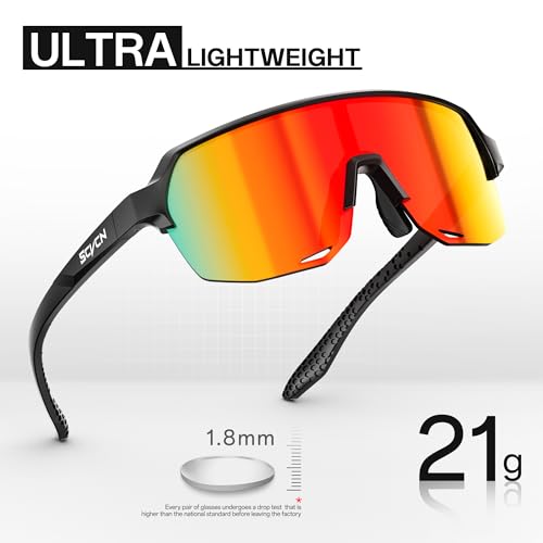 SCVCN Youth Sports Sunglasses for Boys Girls Baseball Cycling Glasses Kids,Lightweight,UV400 Protection, Ages 6–12 S9032 - image 5