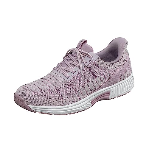 Orthofeet Women's Orthopedic Rose Knit Kita Hands-Free Sneakers, Size 9 Wide