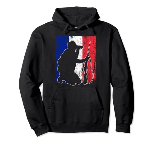 French Flag France Shooting Range Sport Shooting Pullover Hoodie