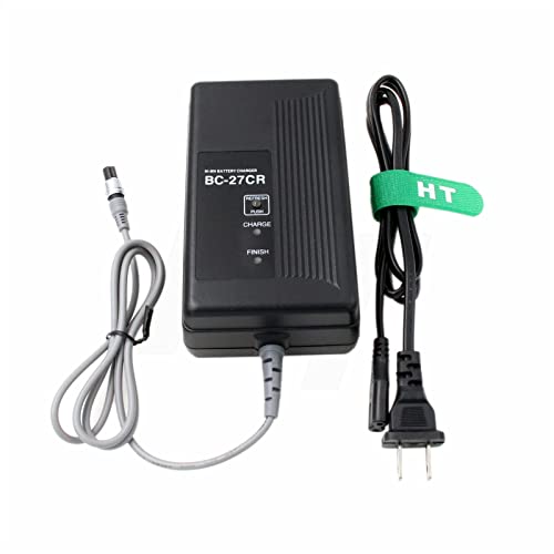 HTcable HangTon Battery Charger BC-27CR for Top-con BT-50Q BT-52QA Battery GTS 332 GPT Total Station 3-pin