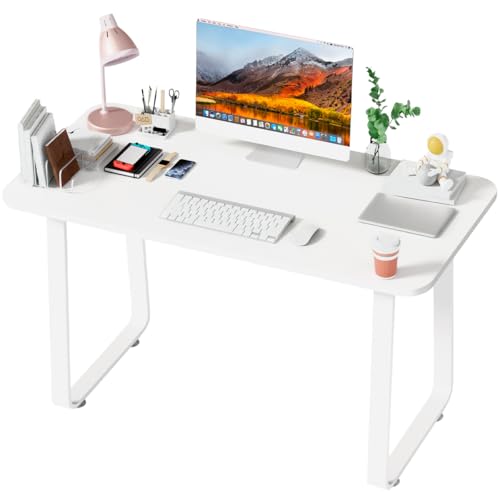 La mejor comparación de Escritorio Sencillo para Computadora más recomendados. 49 VELI Escritorio Minimalista, 120x60cm, para Computadora y Juegos, Mesa de Trabajo y Estudio, con Marco y Patas de Acero
