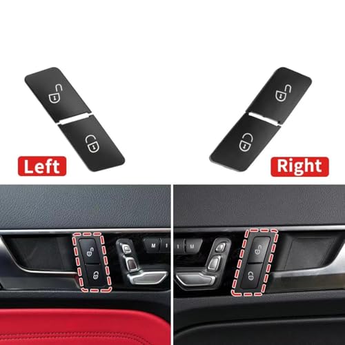 Botón de cerradura de puerta derecha compatible con Benz Clase A G B GLS para sustituir piezas rotas 3