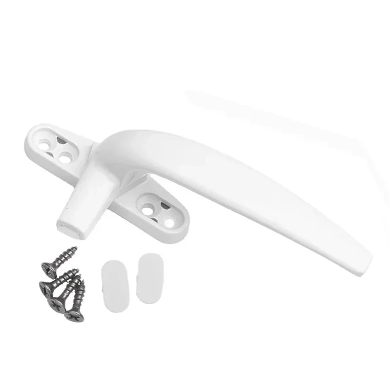 MRKU Poignée de fenêtre 1 pièce en Alliage d'aluminium, Type 50, pour Porte et Ouverture, Boucle de Verrouillage en Forme de 7, Accessoires de quincaillerie pour Verre