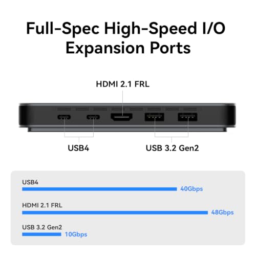 Image of Khadas Mind 2 AI Maker Kit Mini PC, Intel Core Ultra 7 258V (115 Tops), 32GB LPDDR5X+1TB SSD, 8K 60Hz Display, 5.55Wh Battery, Wi-Fi 6E, BT 5.3, Copilot+ PC, Windows 11 Home Linux Desktop Computer