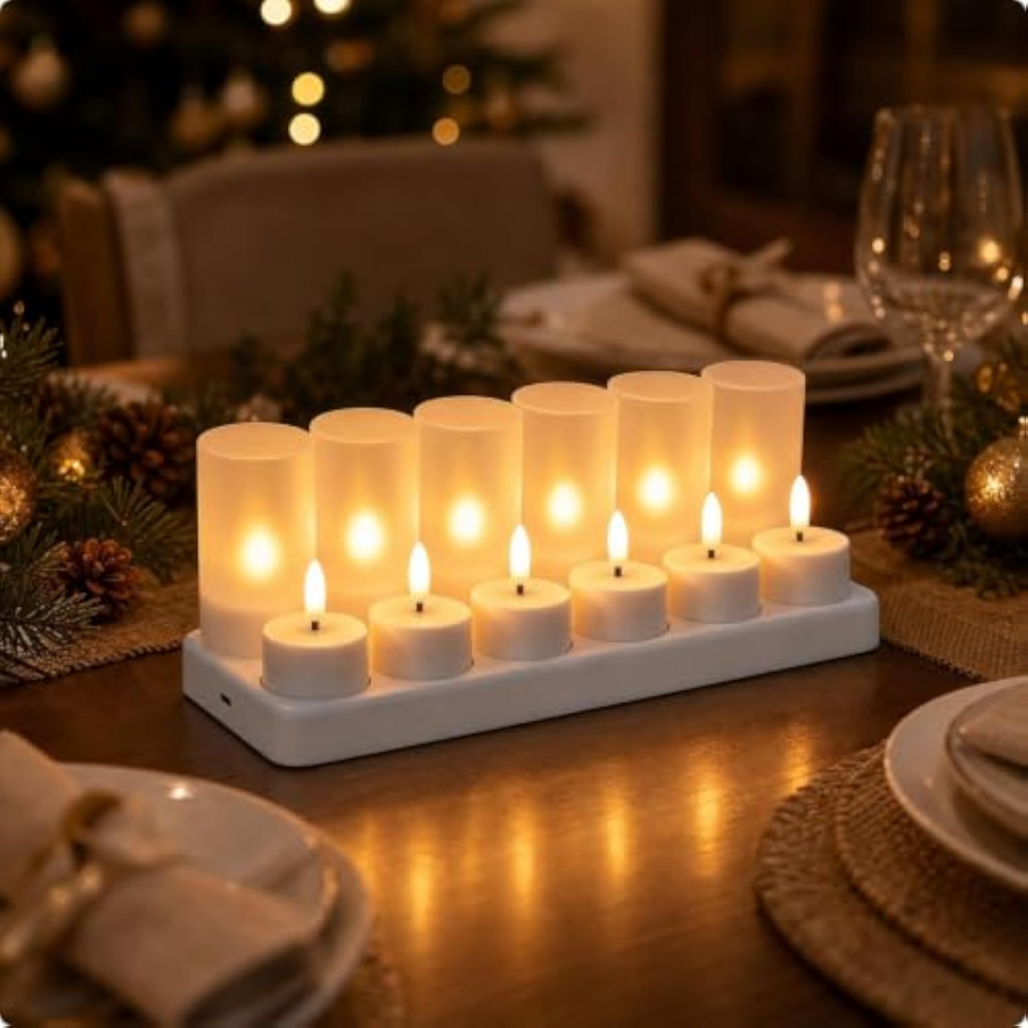12 Pieces Tea Lights with Remote Control