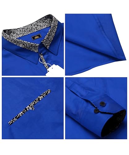 Image of Mens Shirt | Black Cotton Blend Casual | Regular Fit | Full Sleeve | Printed Spread Collar | Solid Plain Style | Summer Office Wear | Stylish Shirt for Men