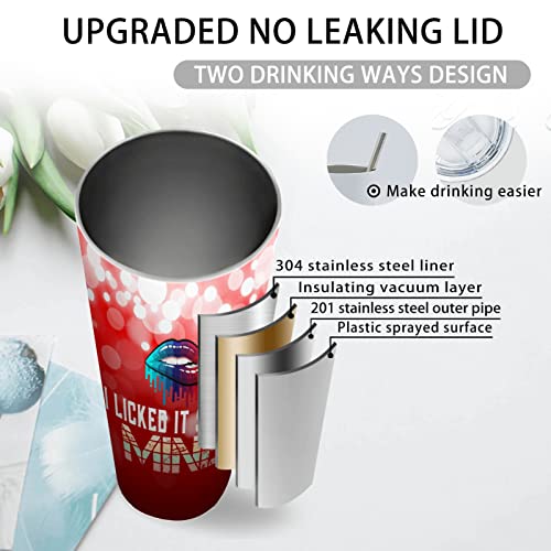 {Stainless Steel} Water Bottles Christmas Coffee Mug I Licked It So It's Mine Metal Water Bottle With Lid And Straw Thermo Coffee Travel Mug Pretty Gifts For Grandpa #TOP6