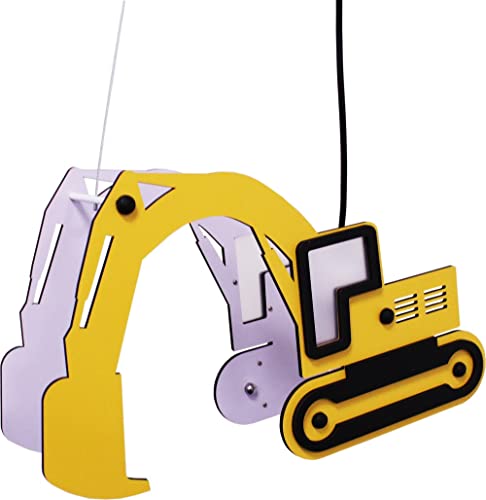 LED Leuchte Kinderzimmer Bagger Kran Baustelle Leuchte Deckenlampe Beleuchtung Cover