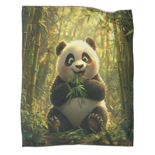 Plaid canapé confortable panda couverture lit chaude pour soirées cocooning - 2