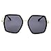 GAMT Oversized Square Sunglasses Women Vintage UV Protection/irregular Brand Designer Shades (Black)