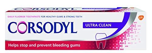 Corsodyl Toothpaste for Gum Care, 75 ml, Ultra Clean