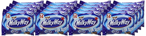 Milky Way Funsize Chocolate Bars Bulk Box, Chocolate Gift, Chocolate Bulk, 16 Packs of 227 g