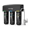 Waterdrop TSB-CM Under Sink Water Filter System Reduce Chloramine for CA, FL and Washington, D.C., NSF/ANSI 42 Certified Element, Reduces Chloramine, Chlorine, with Brushed Nickel Faucet