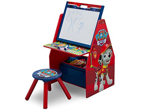 デルタ アクティビティセンター パウパト Delta PAW Patrol Activity Center - Easel Desk with Stool & Toy Organizer TE87595PW