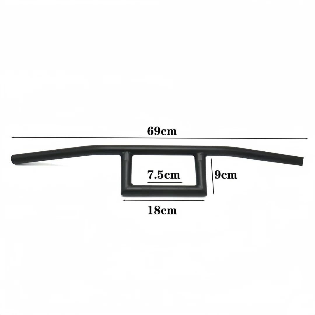 Pasuje do silnika Honda Guidon 22mm 25mm uniwersalna kierownica motocykla Retro Vintage kierownica Motocross Motocyklowa Bilans Bilansowy Wykonany(25mm black)