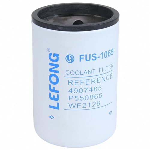 LEFONG FUS-1065 Water Coolant Filter Replaces WF2127, WF2126, 3680434, P550867, LFW2127, B5087 Fits Cummins X15 ISX12 ISX15 ISM11 ISX ISX12G Engine Freightliner International Peterbilt Kenworth Volvo