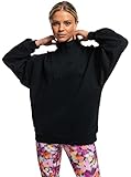 Roxy Damen Essential Energy Half Zip Sweatshirt, anthrazit, XXL