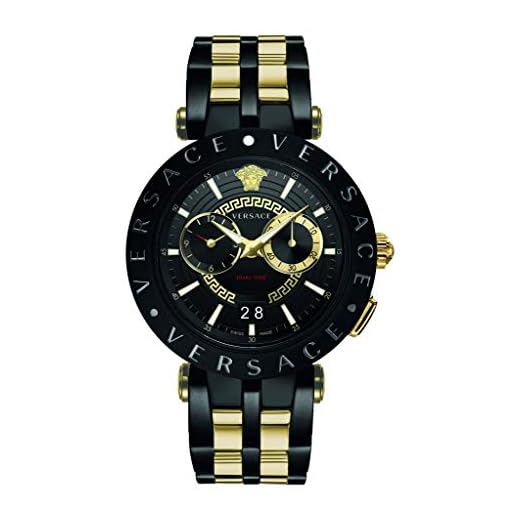 Versace Reloj Análogo para Hombre de Cuarzo con Correa en Acero Inoxidable VEBV00619