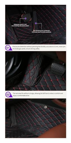 Tapis de sol voiture antidérapant et imperméable BMW E39 noir
